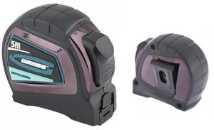 Рулетка GROSS, DoppelHaken, двустор зацеп, нейлон, двустор шкала, 5мx25м