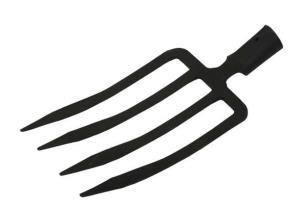 Вилы копальные 4-х рогие, кованые