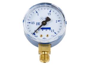 Манометр КЕДР ТМ2 кислород, 0-2,5 МПА, КЛ.2,5, М12Х1,5, О2-У