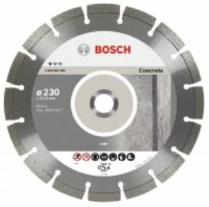 Диск алмазный BOSCH, 115x22,2х1,6мм, высота 10мм,PF Concrete, сухой рез, сегментированный,(бетон, кирпич, камень)