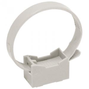 Держатель с хомутиком д 32-63 нейлон серый IEK