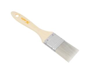 Кисть MATRIX плоская для лаков "Евро" 1,5", искусственная щетина, деревянная ручка 1,5(38мм)