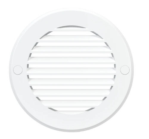 Решетка круглая D200 вытяжная АВС с фланцем D150 ЭРА