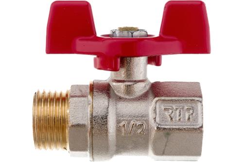 Кран шаровой RTP (ВР-НР) 3/4", ручка бабочка, PN25