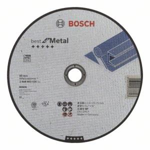 Диск отрезной по металлу BOSCH, 230x2,5мм прямой