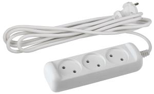 Удлинитель ЭРА 2x0.75мм ПВС, без зазем., 3гн, 1,5м, UX(6)-3-1,5m 