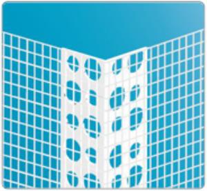 Угол штукатурный с сеткой УШС 100х150ммx3м  белый IDEAL