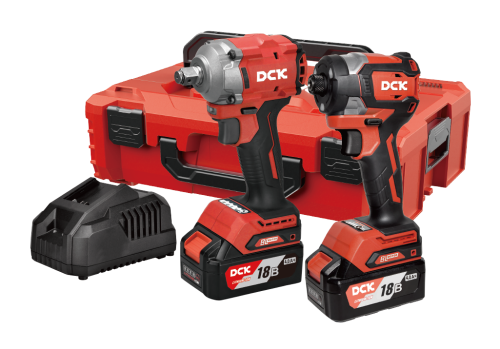 Набор инструмента аккумуляторный DCK KDKIT29, KDPB358 + KDPL208, 18В, 2*4А/ч, З/У, K-Box