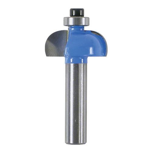 Фреза кромочная калевочная с подшипником Кратон Ø25,7х6,3 мм R6,3 мм, хв. 8 мм