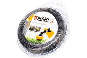 Леска триммерная двухкомпонентная Extra cord DENZEL 2,0х15м, круг