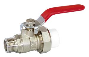 Кран шаровой латунный разъемный I-TECH PPR 25x3/4" НР