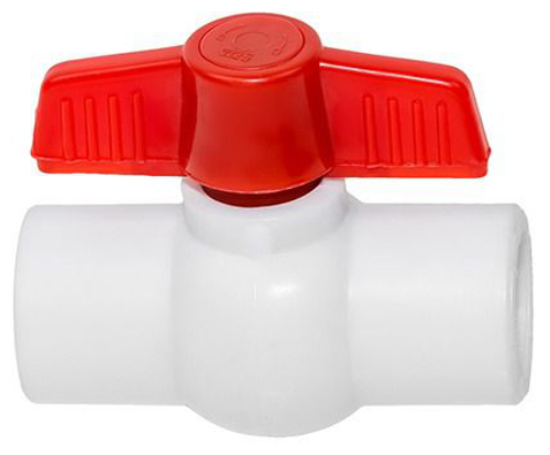 Кран шаровой I-TECH Standart PPR 32, шар пластик, бабочка, для хол воды