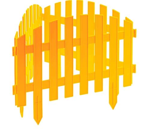 Забор декоративный  PALISAD "Винтаж" желтый  28х300 см, 