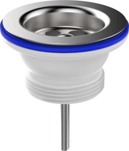 Выпуск Aquant 1 1/2"х40 с металлической решеткой