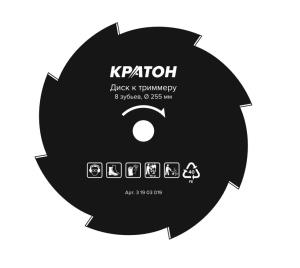 Диск к триммеру Кратон Ø255х25,4х1,4 мм, 8Т