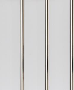 Панель ПВХ пластик Софито серебро полоса-3-х полосная 2950х240х8мм