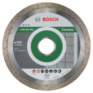 Диск алмазный BOSCH, 125x22,2х1,6мм, высота 7мм, Standard for Ceramic,сухой рез ( керамика, кафель)