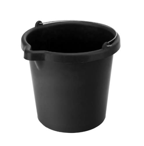 Ведро строительное пластмассовое, 16 л, высокопрочное с носиком Сибртех