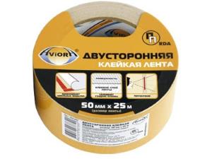 Лента AVIORA двустор, клейкая, полипропилен, 50ммх25м