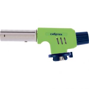 Горелка газовая СИБРТЕХ, с пьезоподжигом и регулятором мощности