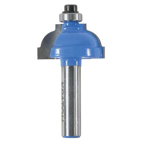 Фреза кромочная калевочная с подшипником Кратон Ø28,1х15,9 мм R6,3 мм, хв. 8 мм