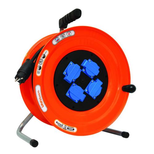 Удлинитель Универсал БЕМ-259, 4гн., 40м, IP44-КГ 3х1,5,  метал. катушка, с заземл.