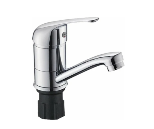 Смеситель АНТЕЙ Альфа 457021 д/кухни с коротким изливом, креп. гайка