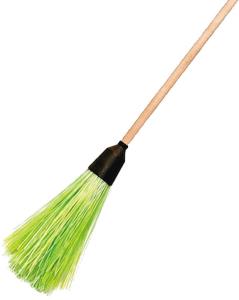 Метла круглая, полипропиленовая, дер. черенок, 3 кольца