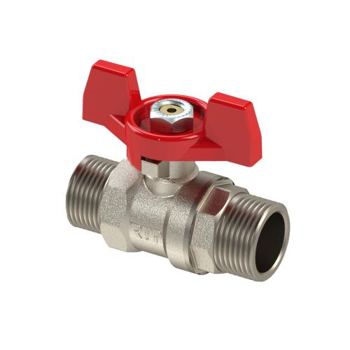 Кран шаровой RTP (НР-НР) 1/2", ручка бабочка, PN25