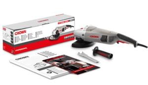 Машина шлифовальная угловая CROWN CT13489-230S,Ø 230,2600 Вт