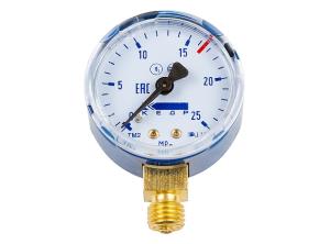 Манометр КЕДР ТМ2 кислород, 0-25 МПА, КЛ.2,5, М12Х1,5, О2-У