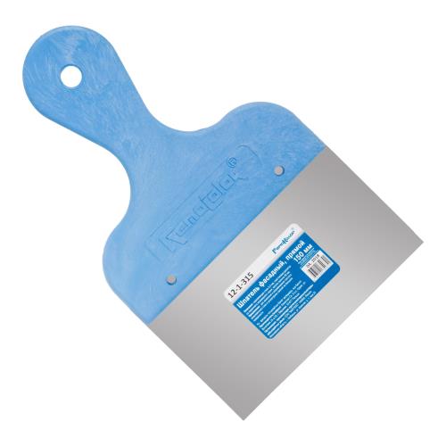 Шпатель фасадный прямой.нержавеющая сталь 0,5мм, пластиковая рукоятка, полотно,150х95мм