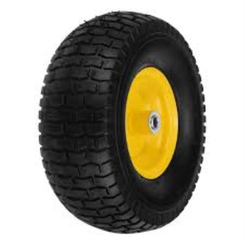 Колесо пневматическое DENZEL 15/6.00-6, D 370 мм, подш. внут. диам. 16 мм, длина оси 100 мм