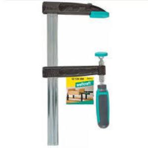 Струбцина Wolfcraft тип F, винтовая, с двукомпонентной ручкой,  120-1000 мм