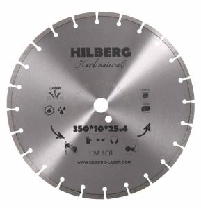 Диск алмазный отрезной 350*10*25,4 Hilberg Hard Materials Laser  (Бетон, огнеупоры, гранит,)