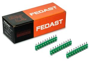 Гвозди для монтажного пистолета усиленные 3.0х25мм, 1000 шт., FEDAST