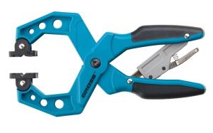 Струбцина GROSS, клещеобр, пластик корпус, храповый механ жесткой фиксации, 2-1/4"/58мм