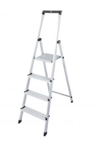 Стремянка алюминиевая KRAUSE SOLIDY, 4 ступени