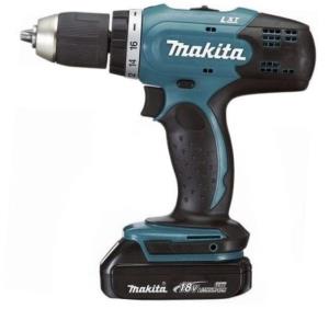Дрель-шуруповерт аккум MAKITA DDF453SYX4 18В, 2х1,5АчLi-ion,БЗП-13мм,0-400\1300об\м,42\27Нм