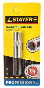 Адаптер для бит STAYER Professional  60 мм, магнитный.