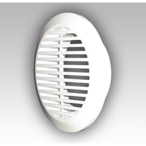 Решетка круглая D145 вытяжная АВС с фланцем D100 ЭРА