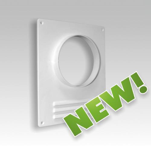 Площадка торцевая пластиковая с решеткой 180х250 фланец D100 ЭРА