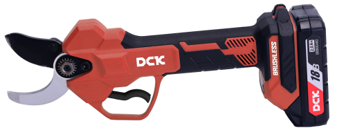 Секатор аккумуляторный бесщеточный DCK KDYD35,18В, 2*2 а/ч, з/у, макс. Ø 35мм, сумка