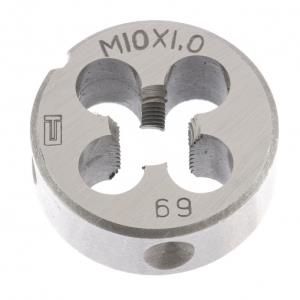 Плашка СИБРТЕХ, 10 х 1,0мм, метрическая, инструментальная сталь