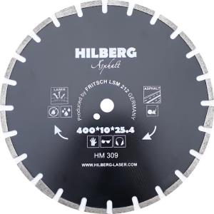 Диск алмазный отрезной 400*10*25,4/12мм Hilberg Asphalt Laser   (асфальт, песчанник)