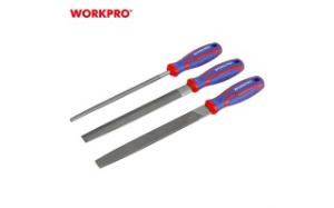 Набор WORKPRO напильников по металлу 200мм, 3шт