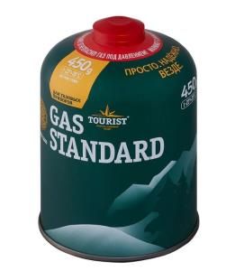 Газ TOURIST GAS STANDARD резьбовой клапан, 450 г.