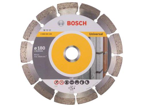 Диск алмазный BOSCH, 180x22,2х2,3мм, высота 12 мм, Professional ECO UPE. сегментированный, (камень, мрамор, керамогранит)