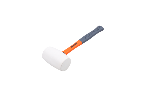 Киянка фиберглассовая обрезиненная рукоятка Кратон 0,68 кг белая