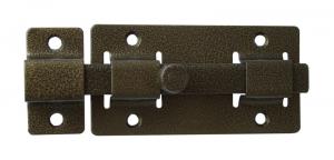 Задвижка  усил, квадратный ригель, бронза